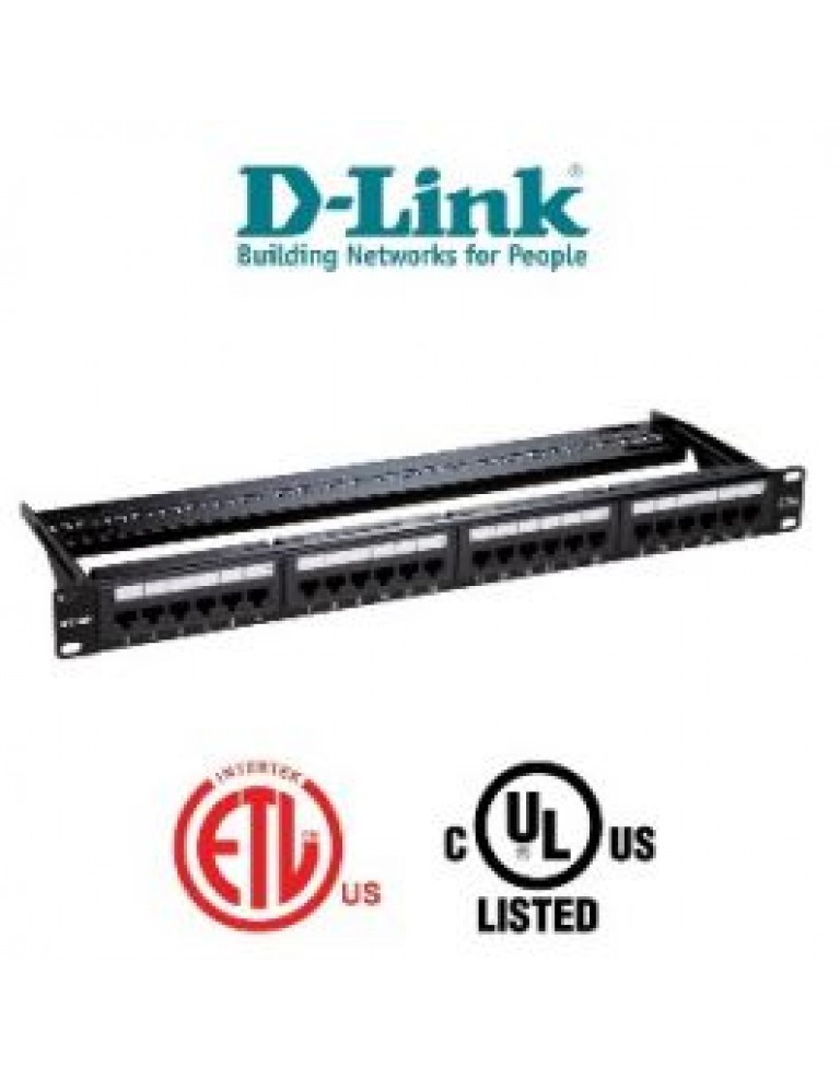 DLink Cable "PATCH PANEL CAT 5E (UTP)" NPP-5E1BLK241