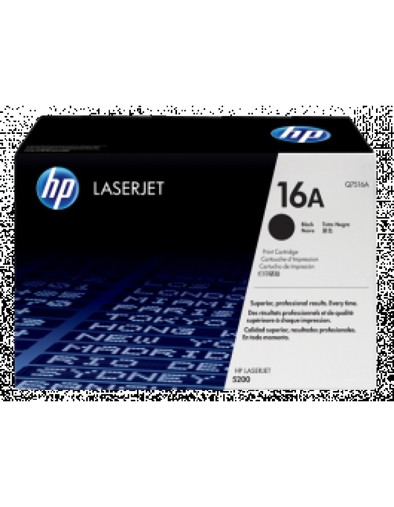 HP 16A Black Original LaserJet Toner [Q7516A]