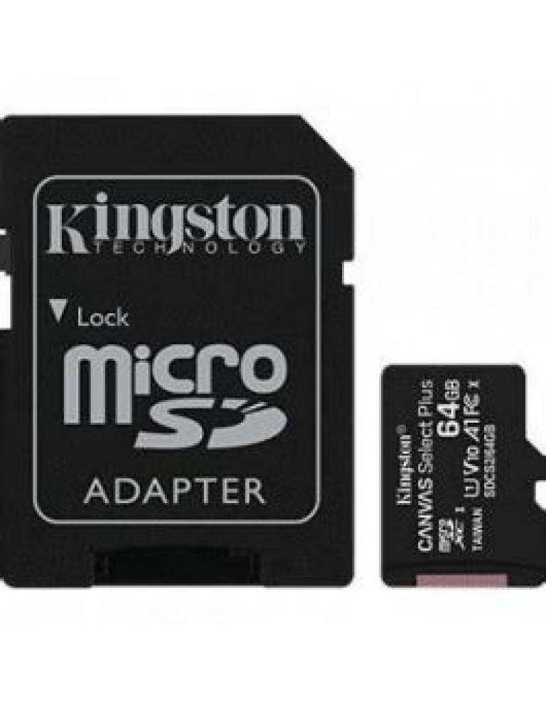 Kingston 64GB microSDXC Canvas Select Plus A1 Class 10 UHS-I